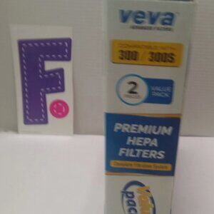 Veva Premium Hepa Filters 300/300S # AA-300-Hepa-2 2 Pack Filters
